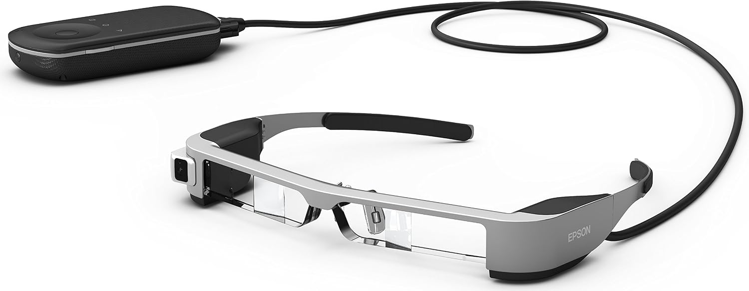 Moverio BT-300 Semi-Transparent Multimedia Glasses (Augmented Reality (AR) Smart Glasses with OLED Display