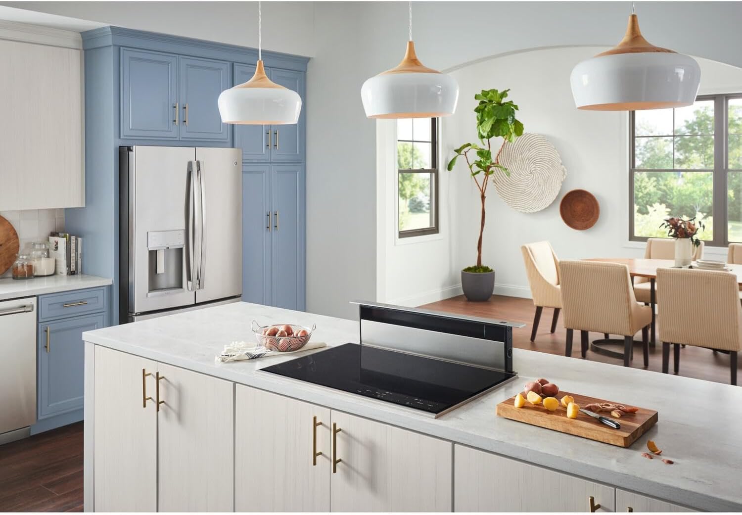 Broan-NuTone 273603 Eclipse Downdraft Range Hood with Stainless Steel Cover, 500 CFM, 36-Inch