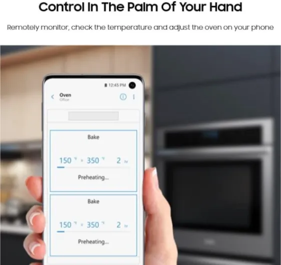 30" Smart Double Wall Oven w/Steam Cook, Wi-Fi, Large Oven Capacity, NV51K6650DG/AA, Fingerprint Resistant Stainless Steel, Black