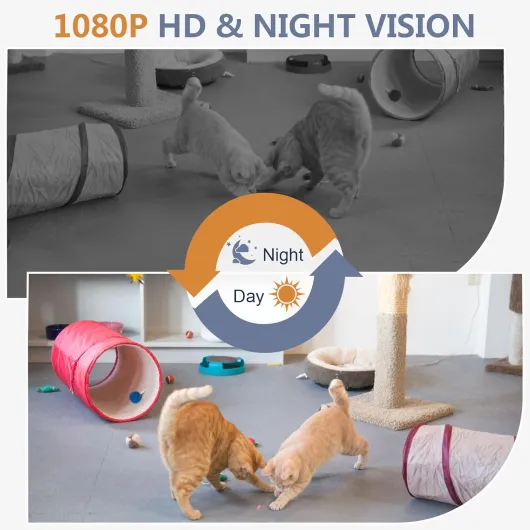 Hidden Camera Nanny Cam Wireless Indoor Cameras 1080P FHD WiFi Security Cams Motion Detection for Home Office Surveillance