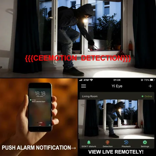 Nanny Cam Smoke Detector Camera 1080P - Side View Hidden Spy Camera WiFi with 180 Days Standby - PIR Detection, Night Vision, 32GB Card Incl - Wireless Indoor Security Cam for Home Office
