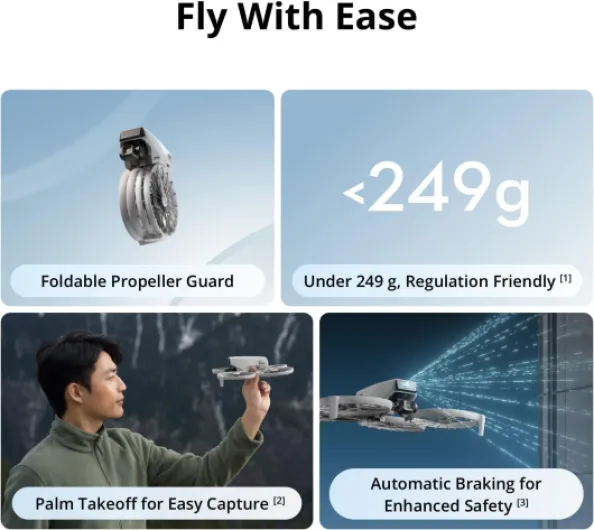 Flip Fly More Combo With RC 2 Screen Remote Controller, Drone With 4K UHD Camera for Adults, Palm Takeoff, Auto Return, Intelligent Flight, 3 Batteries for 93-Min Flight Time DJI Flip Fly More Combo (RC 2)