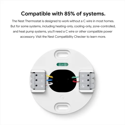 Google Nest Thermostat - Smart Thermostat for Home - Programmable Wifi Thermostat - Charcoal