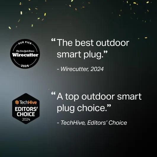 Kasa Outdoor Smart Plug, Smart Home Wi-Fi Outlet with 2 Sockets, IP64 Weather Resistance, Compatible with Alexa, Google Home & IFTTT, No Hub Required, ETL Certified(EP40), Black 2-Socket