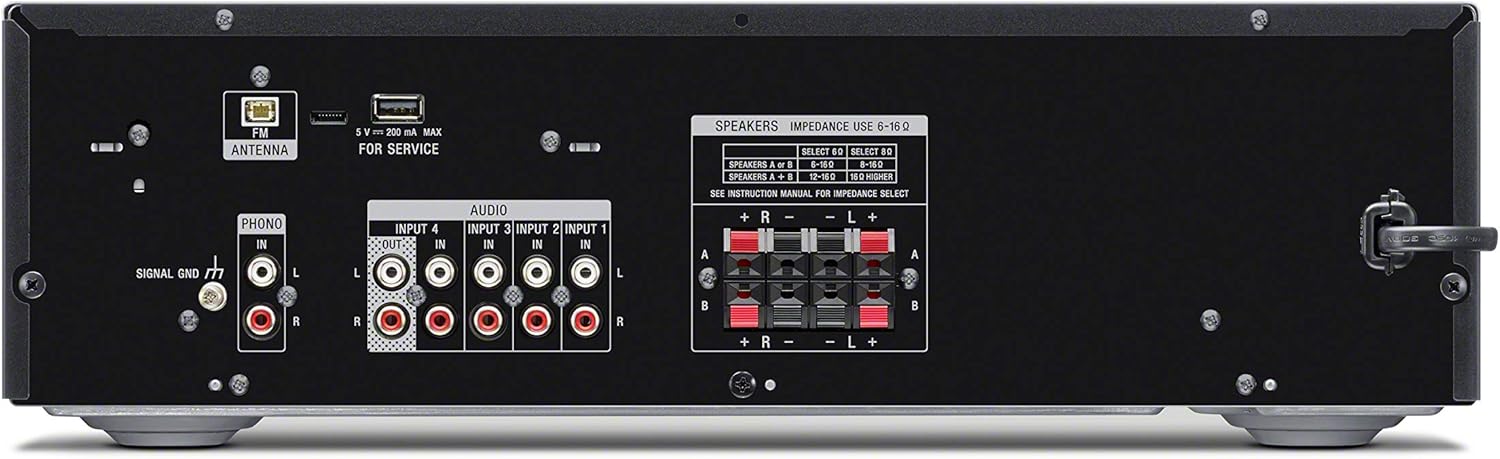 Sony STRDH190 2-ch Home Stereo Receiver with Phono Inputs & Bluetooth Black Stereo Receiver Receiver
