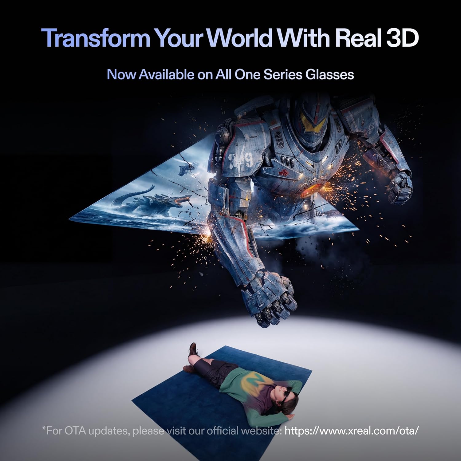 One Pro AR Glasses, X1 Chip, Native 3DoF, REAL 3D, X-Prism™ Optics, 57° FOV 171" 120Hz FHD, Sound by Bose, Compatible with iPhone17/16/15, Steam Deck, ROG, Mac, PC, Android & iOS-M (IPD 57-66mm)