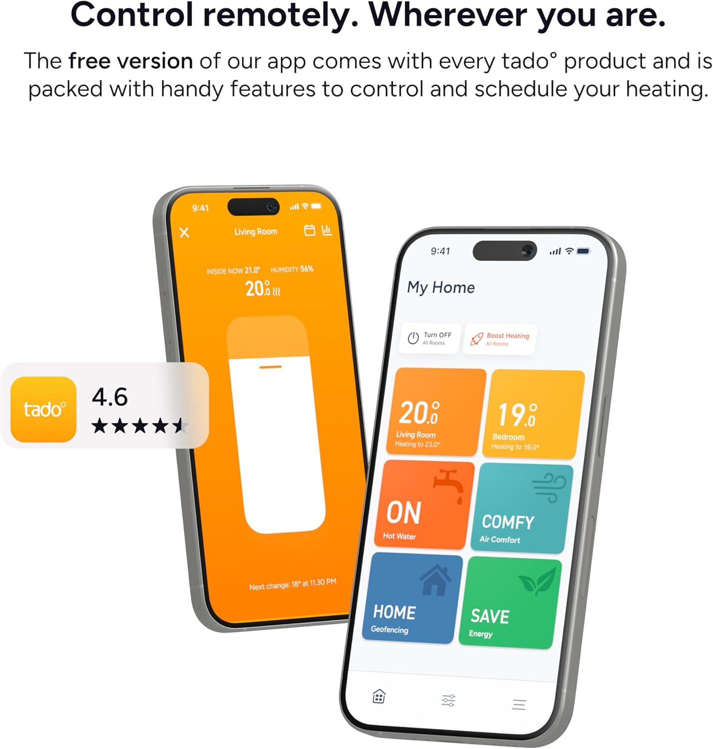 Smart Thermostat X – Starter Kit Wired Room Thermostat & Bridge X, Control via App & Smart Speaker (Alexa, Siri, Google Assistant), DIY Installation X Starter Kit: Wired Heating Starter Kit