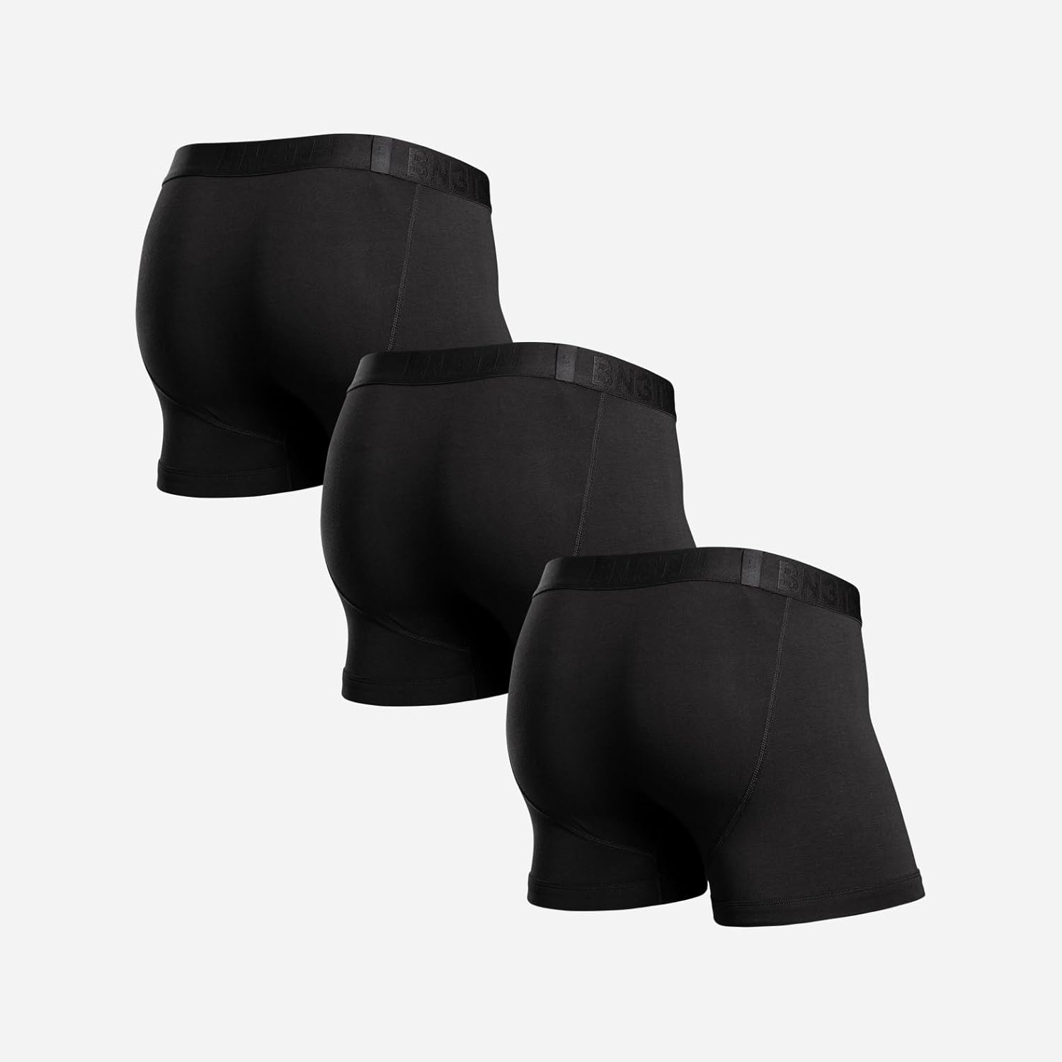 Men’s Classic Icon Trunk with 3D Pouch, Anti-Chafe, Breathable TENCEL Modal, No-Roll Waistband, 3.5” Inseam (3pk) Small Black 3 Pack