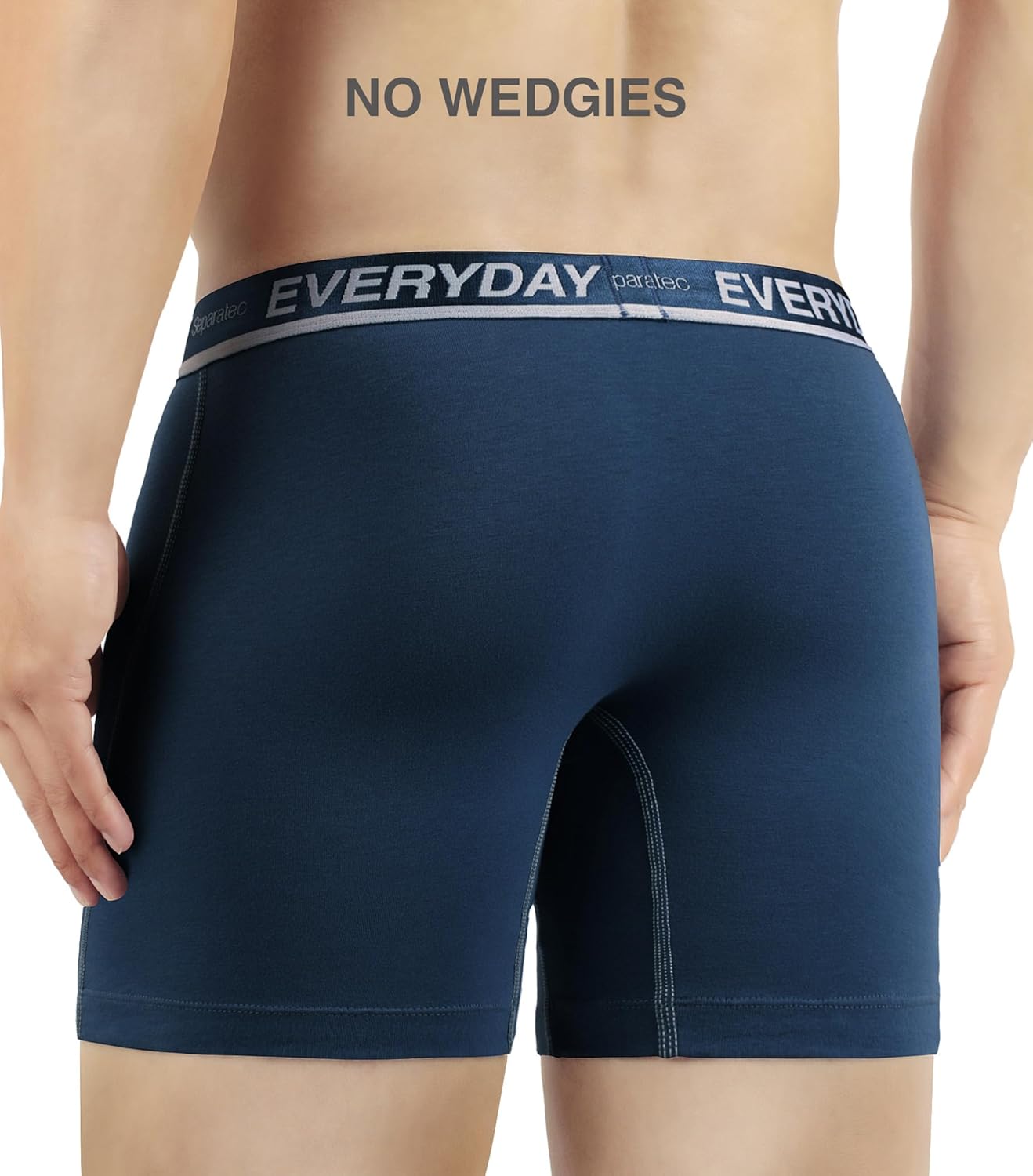 Cotton Dual Pouch Men's Underwear Comfortable Soft Breathable Everyday Boxer Briefs for men 7 Pack Regular Leg Medium Assorted Colors - One Day One Colors
