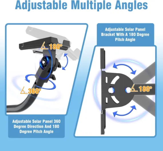 Anautin Gen 3 Starlink Mount — Adjustable 180-Degree Installation Kit with Waterproof Design Suitable for Wooden Roofs&Walls, ensuring Starlink Gen 3/4/4X Optimal Satellite Internet Signal Alignment