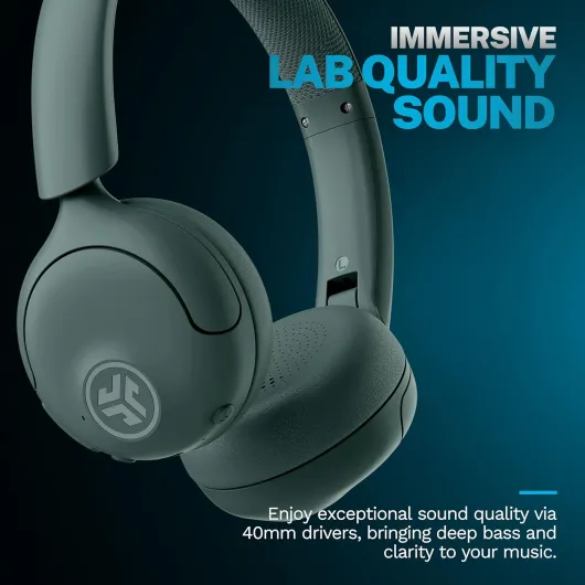 Go Lux ANC, On Ear Headphones, Active Noise Cancelling, Bluetooth, MultIPoint Connection, Sage