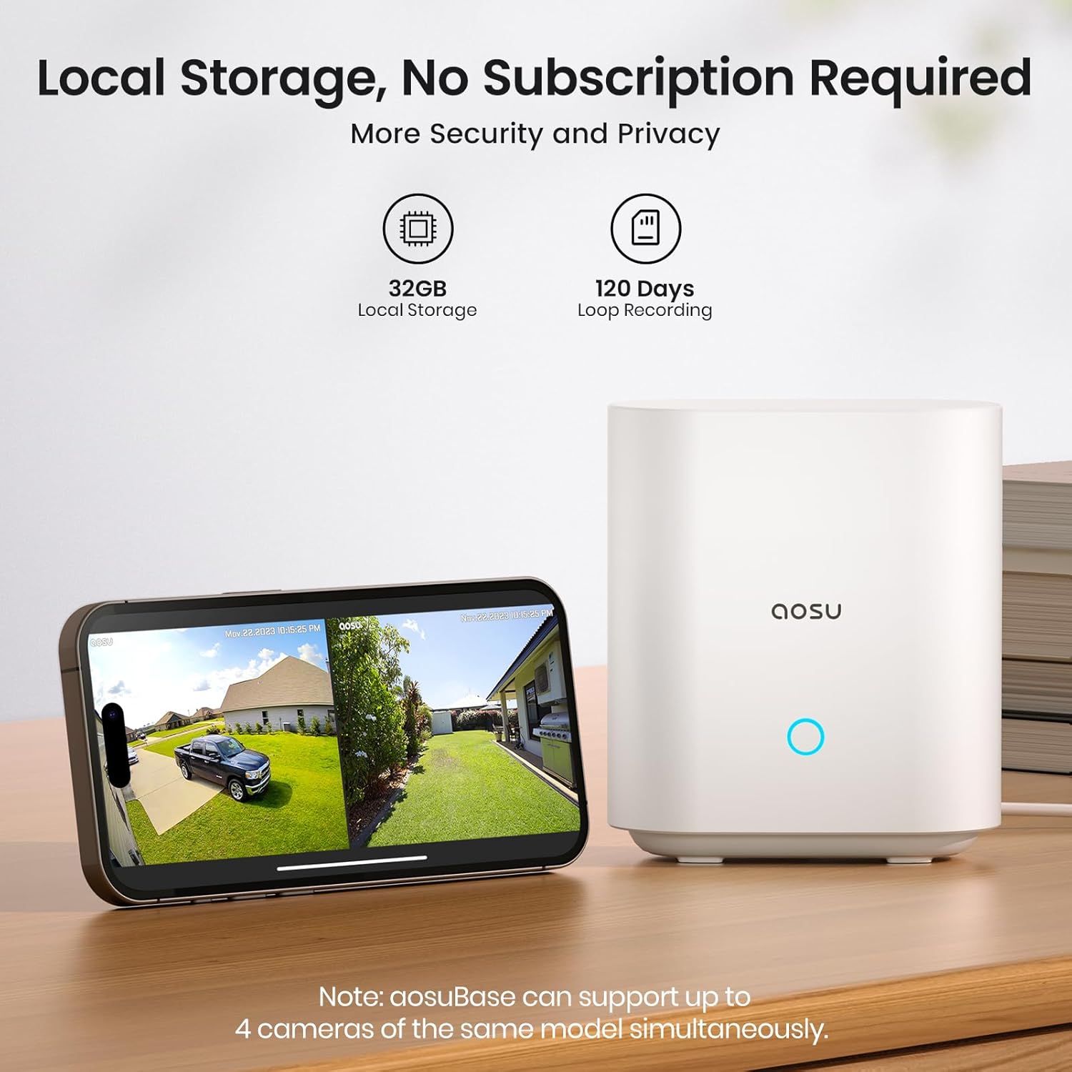 Security Cameras Wireless Outdoor Home System, True 2K HD Night Vision, No Subscription Required, Long Battery Life, 166° Wide View, Spotlight & Siren Alarm, Motion Alert, Support 2.4 & 5GHz WiFi 2-Cam-Kit